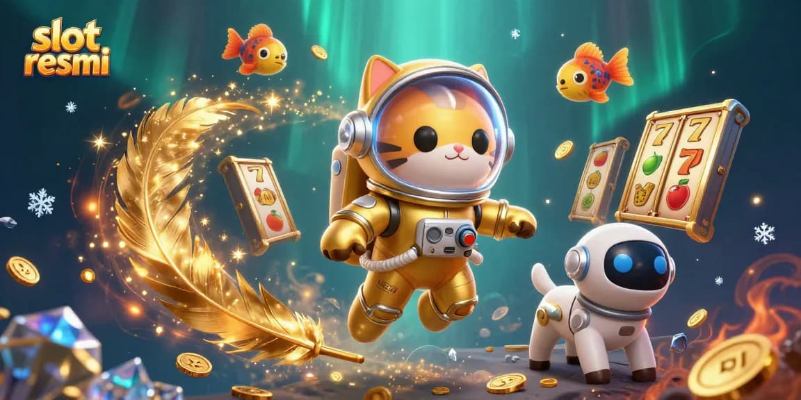 Spin the reels with slot resmi in vibrant 3D art showcasing game excitement and fun.