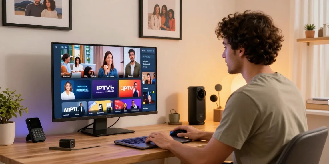 IPTV reseller providing trusted local services in a professional office space.