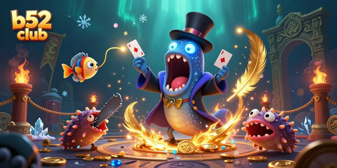 Experience thrilling games and fun at b52 club with bioluminescent eels and lucky charms.