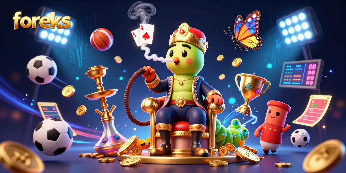 Experience the thrill of foreks gaming with a vibrant, dynamic 3D casino scene filled with excitement.