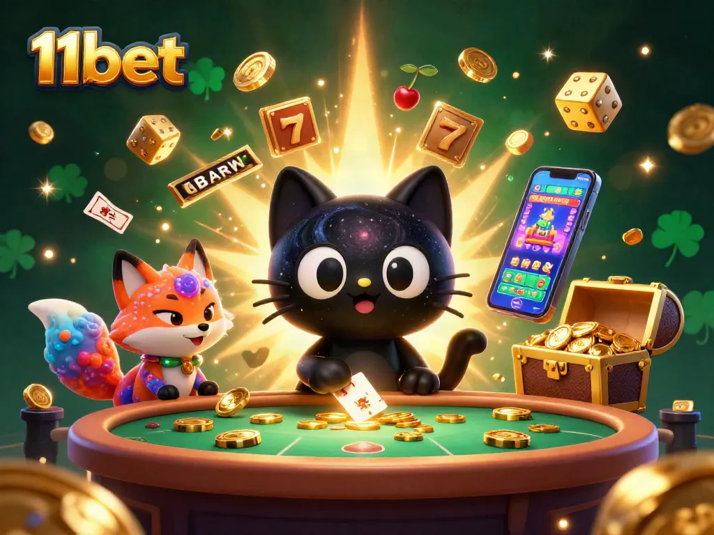 11bet engages players in an exciting cosmic casino experience with vibrant animations and thrilling slot action.