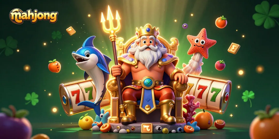 Engage in thrilling Mahjong gameplay featuring exciting slot symbols and characters.