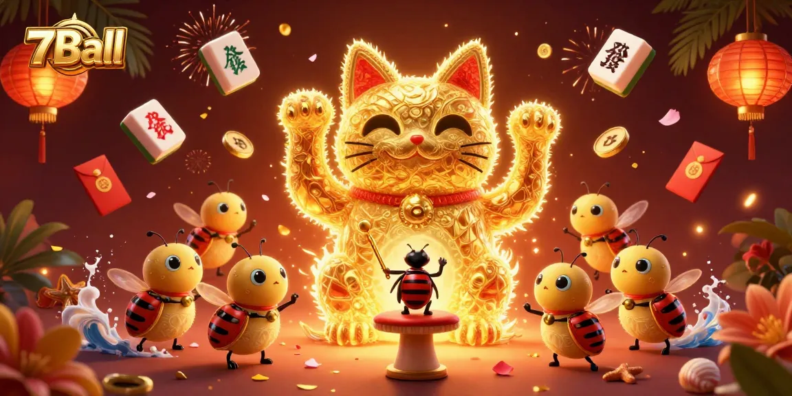 7Ball's vibrant casino adventure captivates with golden fireflies and lucky symbols.