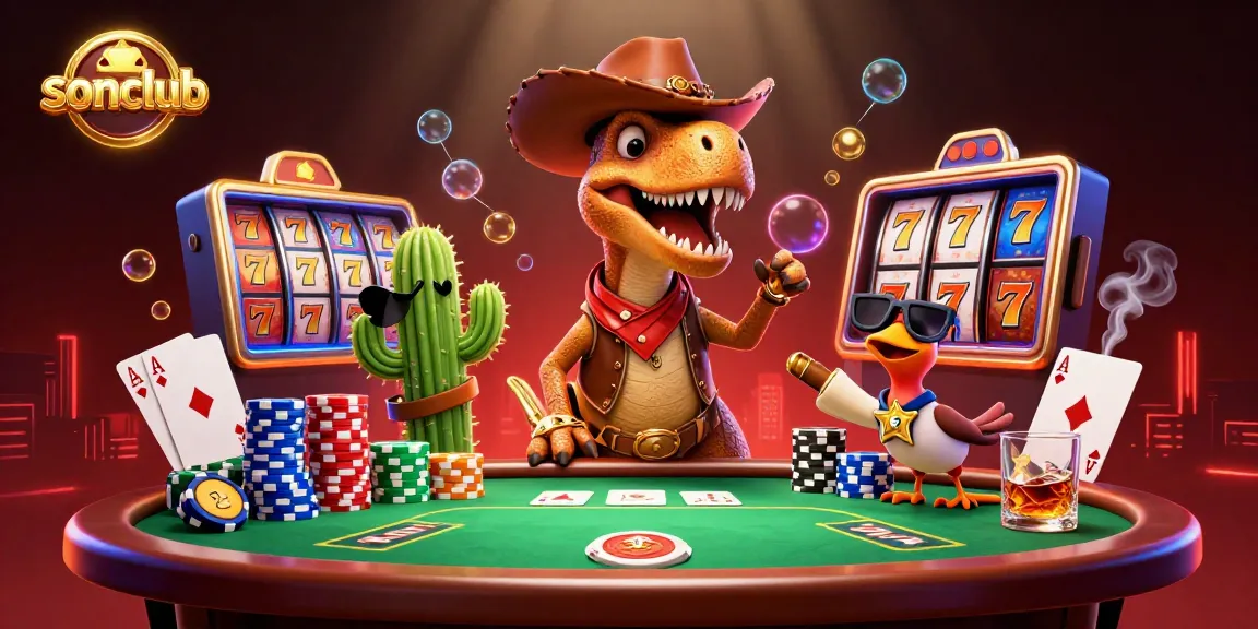 Engage in thrilling gameplay with sonclub's vibrant slot reels and dynamic characters.