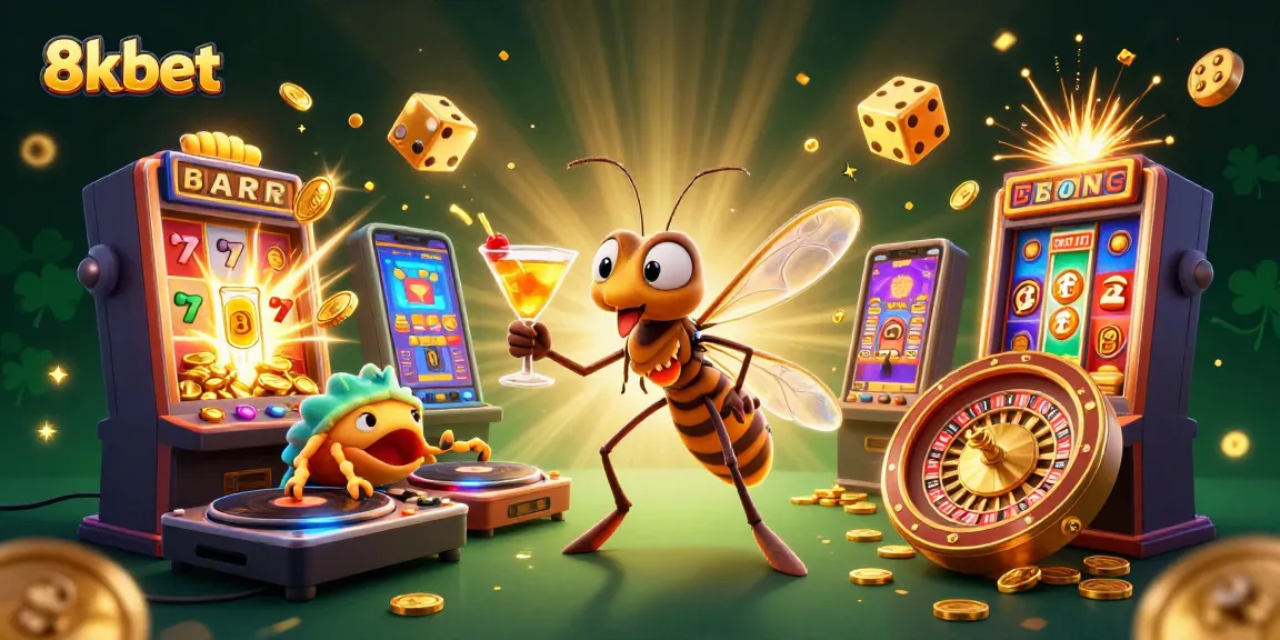 Join the excitement at 8xbet with a frozen-in-amber casino mascot and dynamic gaming elements!