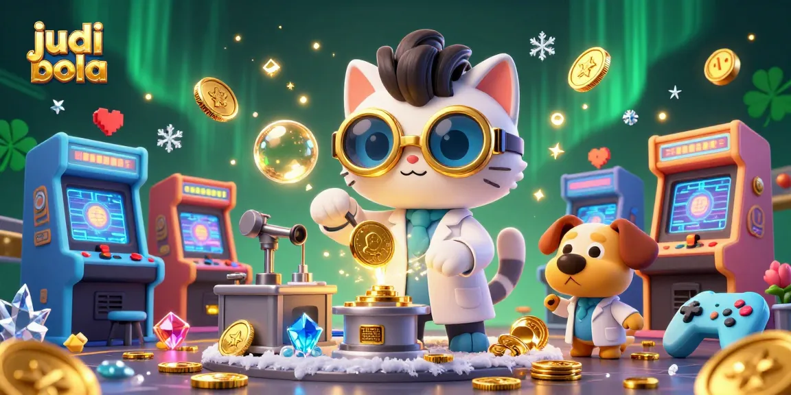 Bet on judi bola with dynamic gameplay and vibrant casino elements in this colorful scene.