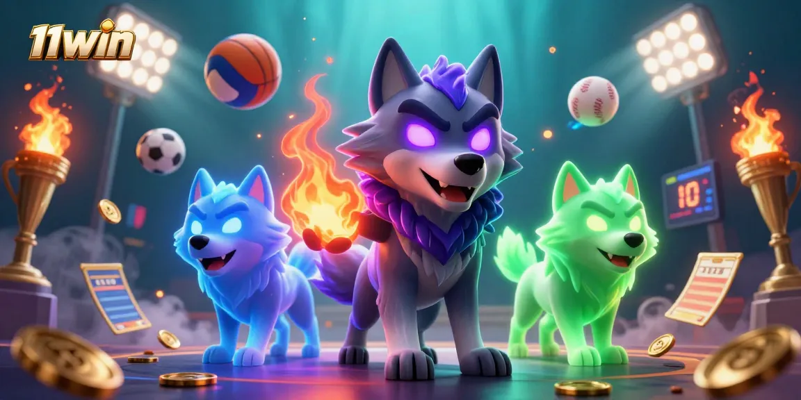 Experience thrilling sports betting action with 11WIN, where ghostly wolves guide your winning bets.